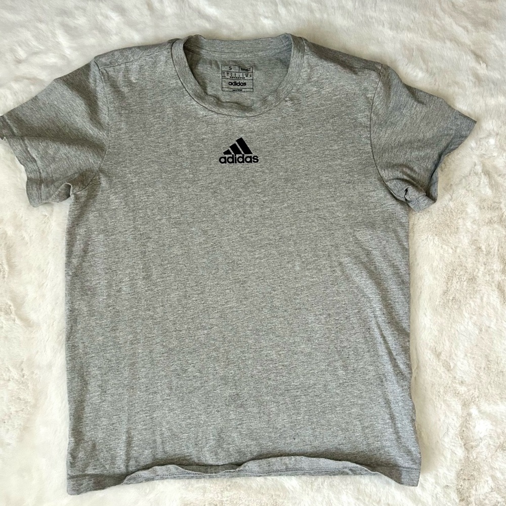 Adidas Men's Gray T-Shirt
